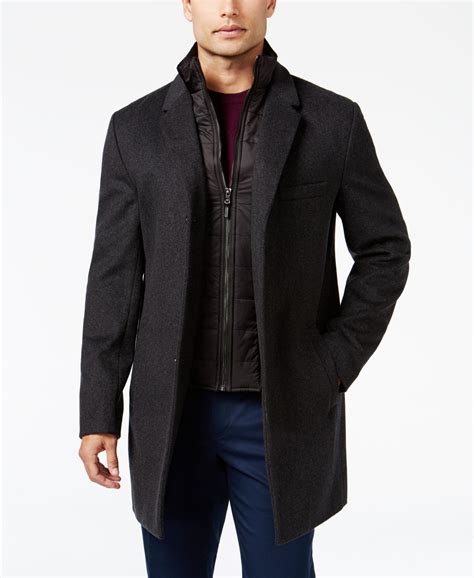 men michael kors trench coat|Michael Kors men's overcoat.